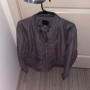 Men’s Grey Bomber Jacket